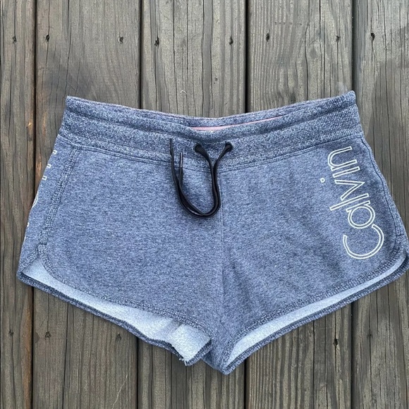 Calvin Klein Pants - Calvin Klein Gray drawstring shorts women’s small